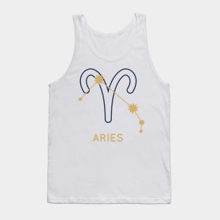 Aries Zodiac Starmap Tank Top